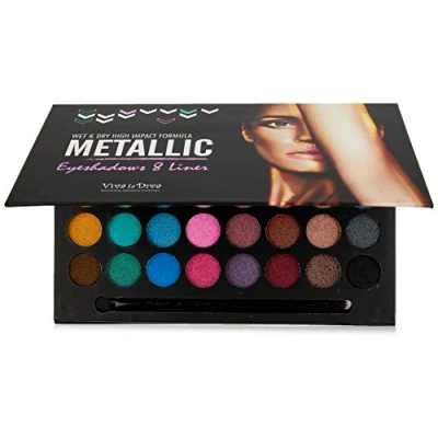 Afbeelding van Viva La Diva Metallic oogschaduw &amp; liner palet