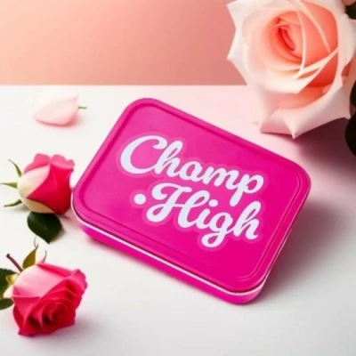 Afbeelding van Champ High Bewaarblik Diep Roze Tin Box