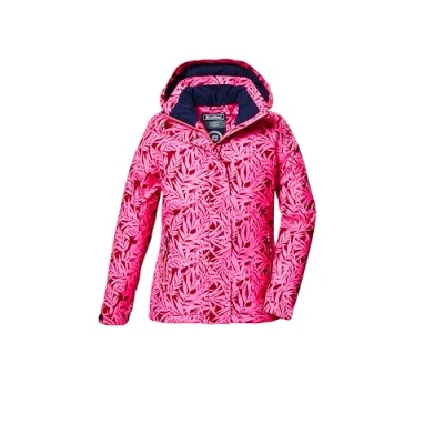 Afbeelding van killtec Functionele meisjesjas met capuchon en sneeuwvanger KOW 355 GRLS JCKT, donker framboos, 152, 42147 000