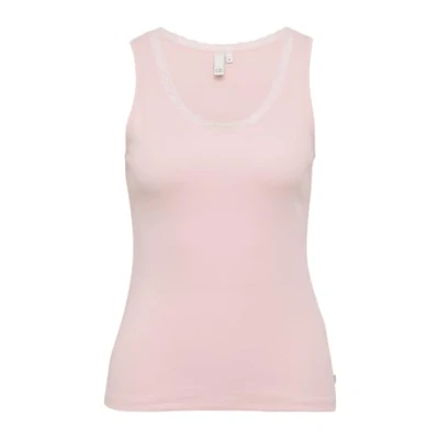Afbeelding van QS MIT AM Ausschitt Top, Dames, Maat: XS, Zartrosa
