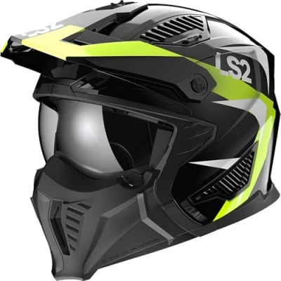 Afbeelding van LS2 Helm Drifter Triality OF606 geel maat S