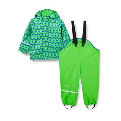 Afbeelding van CareTec Baby en kinderen regenjas regenbroek met fleece voering in set, groen (974 4004), 98, groen, 98 cm