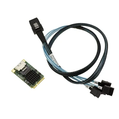 Afbeelding van KALEA INFORMATIQUE Marvell 88SE9215 Mini PCI Express 4 poorts SATA 3.0 6G chipset SFF 8087 interface met kabel meegeleverd
