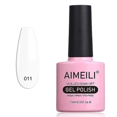 Afbeelding van AIMEILI Gel Nagellak UV LED Gellack Soak Off Polish Wit Studio White Arctic (011) 10ml
