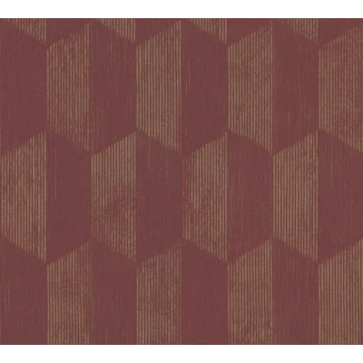 Afbeelding van AS Creation Geo Effect 38592 5 385925 Rood / Goud