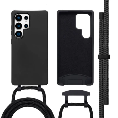Afbeelding van imoshion Hoesje geschikt voor Samsung Galaxy S25 Ultra Color Backcover met afneembaar koord MagSafe Zwart
