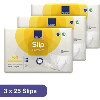Afbeelding van ABENA Incontinentie Slip Premium S4 Eendelig Verband ter Bescherming van Zwaar Urineverlies en (Dunne) Ontlasting Perfecte Aansluiting door Flexibele Sluitstrips 75 Stuks