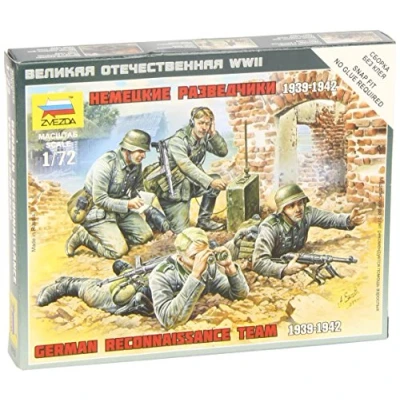 Afbeelding van Zvezda German Reconnaissance Team (Zve6153) modelbouwsets, hobbybouwspeelgoed voor kinderen, modelverf en accessoires