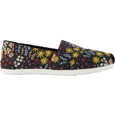Afbeelding van TOMS Dames Alpargata CloudBound Loafer Plat, Zwart Wildflowers, 10 UK, Zwarte wilde bloemen, 43.5 EU