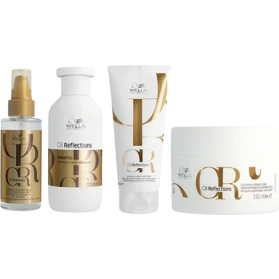 Afbeelding van Dof haar pakket Wella Oil Reflections bundel/set/pakket Haibu by Kapperskorting.com