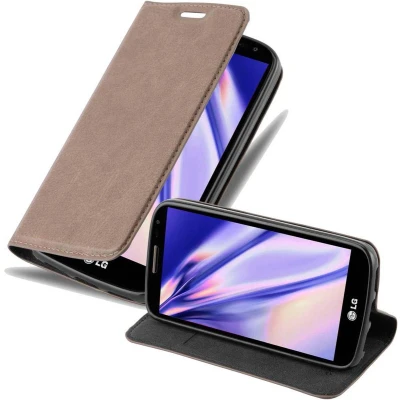 Afbeelding van Cadorabo Hoesje geschikt voor LG G2 MINI in KOFFIE BRUIN Beschermhoes Case magnetische sluiting Cover