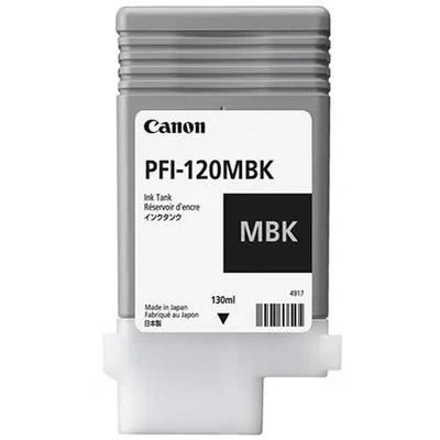 Afbeelding van Canon PFI 120MBK Inktcartridge Mat zwart