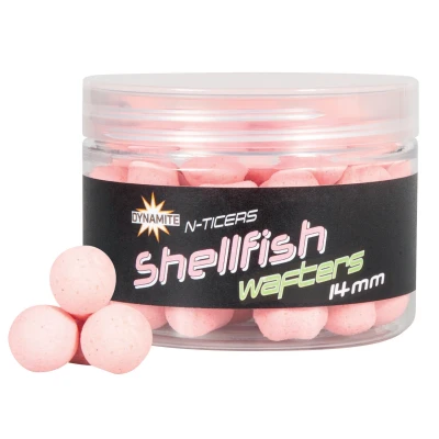 Afbeelding van Dynamite Baits N Ticers Shellfish Wafters 14mm Hookbaits