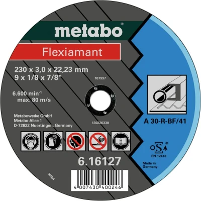 Afbeelding van Metabo Accessoires Doorslijpschijf Ø 230x3,0x22,2 staal Flexiamant 25 stuks 616302000