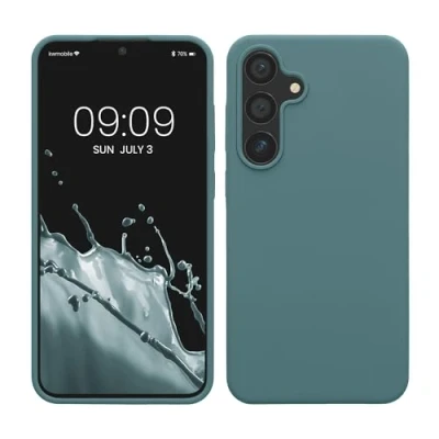 Afbeelding van kwmobile telefoonhoesje compatibel met Samsung Galaxy S24 Plus hoesje Zachte case voor smartphone Back cover in Arctische nacht