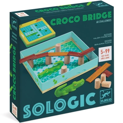 Afbeelding van Djeco strategiespel sologic croco bridge