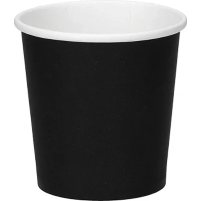 Afbeelding van 1000x Coffee to go Espresso koffiebeker 120ml 4oz zwart