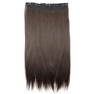 Afbeelding van CAISHA 60cm Clip in Extensions Haarextensies Haarstukje Glad Donkerbruin C70