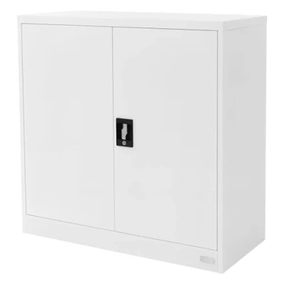 Afbeelding van Afsluitbare archiefkast 90x40x90 cm wit staal ML design