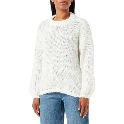 Afbeelding van VERO MODA gebreide trui VMADA van gerecycled polyester offwhite