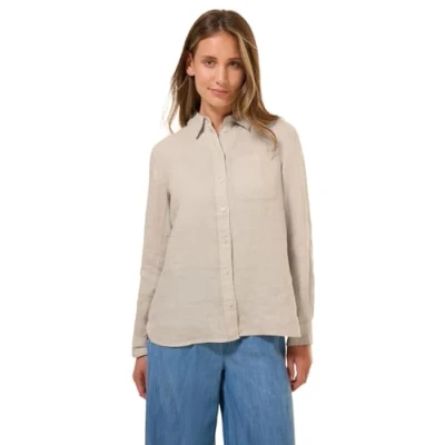 Afbeelding van Cecil Overhemdblouse, Dames, Maat: Medium, Beige