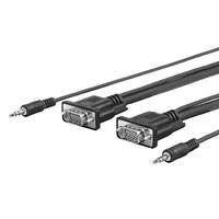 Afbeelding van vivolink provgamcs4.6 4,6 m VGA (D Sub) + 3,5 mm ZWARTE KABEL kabels (VGA mm; mm, Mannelijk, Rechts, Rechts)