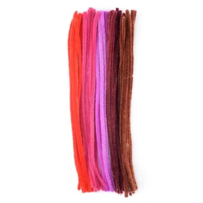 Afbeelding van Vaessen Creative Pfeifenreiniger Zum Basteln und Dekorieren, Cheniulle, Rot, 30 x 0,8 0,1 cm, Synthetische Vezel, Rood