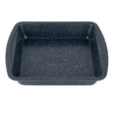 Afbeelding van Russell Hobbs RH00997EU Square Baking Pan Roaster Tray, 26 cm, 100% PFOA Free, For Brownies, Batch Cooking &amp; Roasting, Nightfall Stone Blue Marble