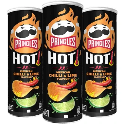 Afbeelding van 3x Pringles HOT Mexican Chilli &amp; Lime 160 gr