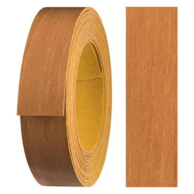 Afbeelding van haggiy melamine kantenband zelfklevend 18 mm x 5 m I meubelrandband veilige grip zonder strijken fineer voor planken/houten panele (elzen)