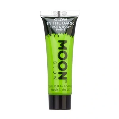 Afbeelding van Moon Glow, Lichtgevende gezichts en lichaamskleur, fosforescerend, opladen om te gloeien, groen, 12 ml