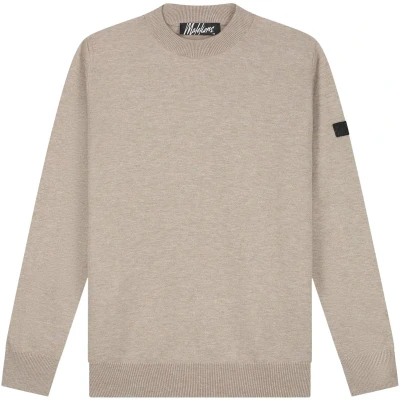 Afbeelding van Malelions Trui Taupe Sweaters Mm3 aw24 05