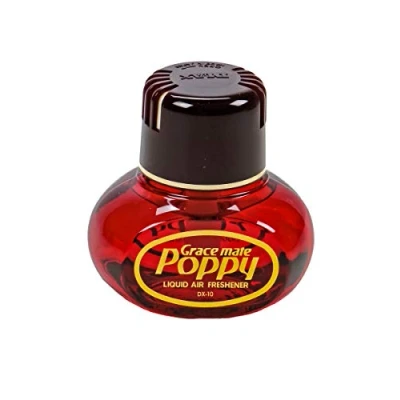 Afbeelding van Luchtverfrisser Poppy, met kleefpad, geurinhoud 150 ml, kamergeur, vrachtwagen, auto, boot, camper, kantoor, geur hibiscus
