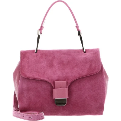 Afbeelding van Coccinelle Leren Schoudertas Neofirenze Sued Handbag Pulp Pink Paars