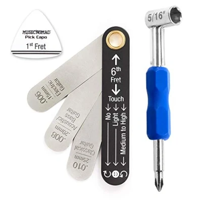 Afbeelding van MUSIC NOMAD Truss Rod Neck Relief Measure &amp; Adjust Kit for Gibson PRS (USA) Guitars MN232 + MN600 Shrink wrapped Together MN611