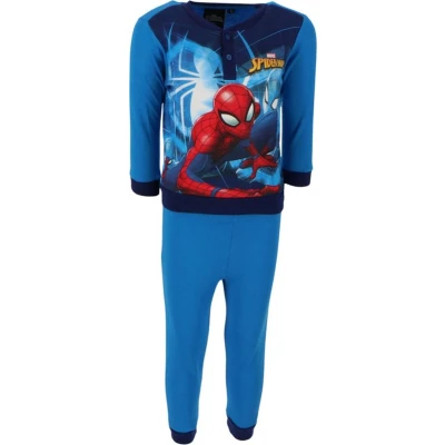 Afbeelding van Spiderman pyjama pyjamaset blauw katoen maat 98 3 jaar in geschenkendoos.