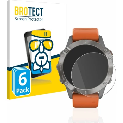 Afbeelding van BROTECT Screenprotector voor Garmin Fenix 6 / Pro Solar Folie Beschermfolie Beschermglas transparant (6 Stuks)