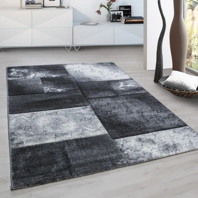 Afbeelding van Modern vloerkleed Tetris Grijs 1710 120x170cm Adana Carpets