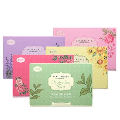 Afbeelding van Beaupretty 500 stuks gezichtsolie Blotting Paper gezichtsverzorgingsolie control film olie absorberende bladeren (willekeurige kleur)
