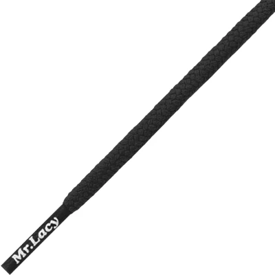 Afbeelding van Mr.Lacy Veter Roundies Zwart 110cm lang 5mm breed model Rond