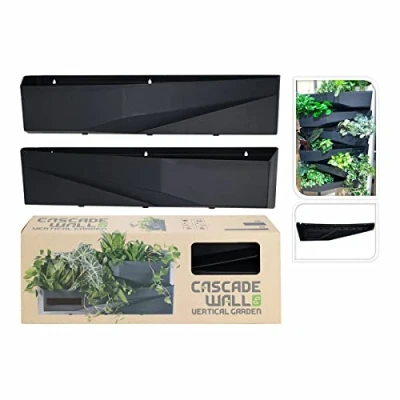 Afbeelding van Set van 2 Cascade Garden bloembakken Antraciet (Donkergrijs) ActievandeDag Beste deals Dagdeal Dagaanbieding