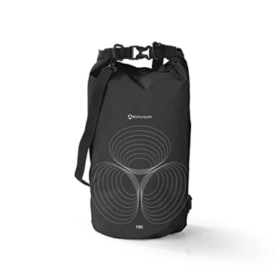 Afbeelding van #DoYourOutdoor Dry Bag waterdichte rugzak, tas en draagzak, 2 l, 5 10 20 30 Drybag in stijlen vele kleuren, ideaal voor boot, kajak, vissen kamperen, zwart, 10L, Sonar