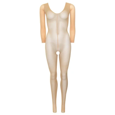 Afbeelding van Catsuit Naakt Met Open Kruis