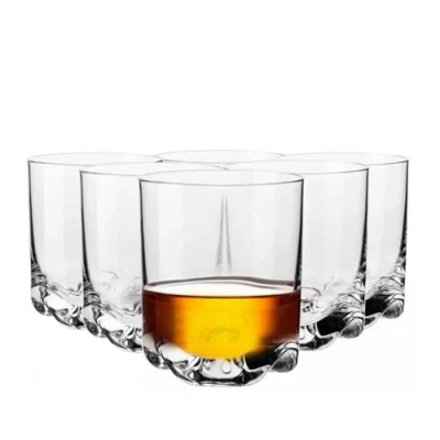 Afbeelding van Krosno Whisky Gin Tumbler glazen Set van 6 280 ml Cocktailglazen drinkdoos Perfect voor thuis, restaurant en keukenset Vaatwasmachinebestendige bekers