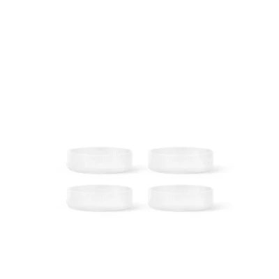 Afbeelding van Ferm Living Ripple Serving SchaaltjeØ12,2 Set Van 4 Frosted