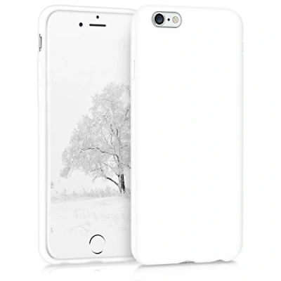 Afbeelding van kwmobile telefoonhoesje geschikt voor Apple iPhone 6 / 6S Hoesje smartphone Back cover in mat wit