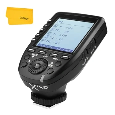 Afbeelding van Godox Xpro C TTL Wireless Flash Trigger geschikt voor Canon 1 / 8000s HSS Convert handmatige functie Groot scherm schuin ontwerp 5 Speciale groepsknoppen 11 Aanpasbare functies (XPro C)