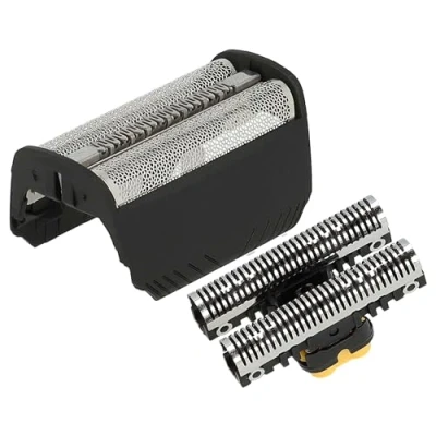 Afbeelding van vhbw Combi pack scheerdeel compatibel met Braun 5494, 5495, 5713, 5714, 5715, 5716, 5742 elektrisch scheerapparaat, folie + messenblok, zwart