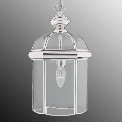 Afbeelding van Searchlight Klassieke lantaarn Lanterns 18cm chroom grijs 5131CC