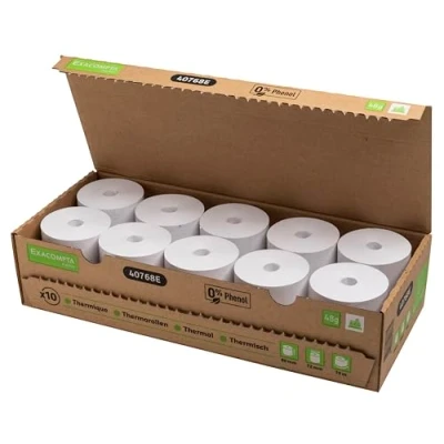 Afbeelding van Exacompta, Thermische papierrollen, rol plasticvrij